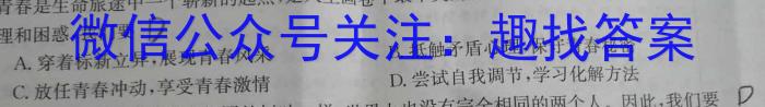 江西省2024届八年级《学业测评》分段训练（六）&政治