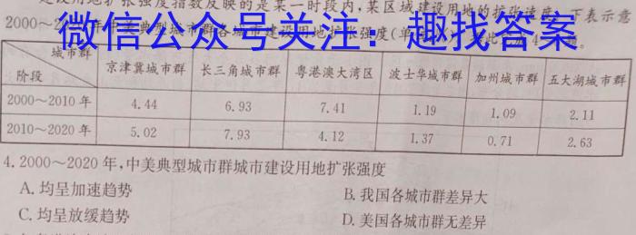 2023届山东省高三下学期二练(2023.4)s地理