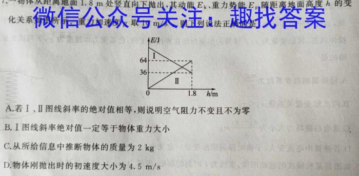 2023江苏连云港二模高三3月联考物理.