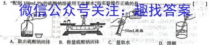 衡中文化2023年衡水新坐标·信息卷(六)化学
