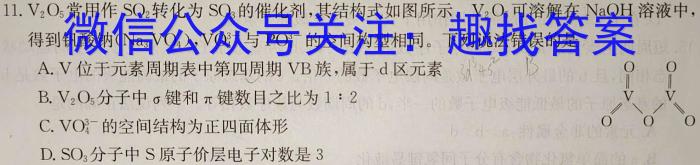 衡中文化2023年衡水新坐标·信息卷(六)化学