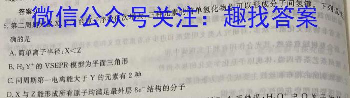 皖智教育 安徽第一卷·2023年八年级学业水平考试信息交流试卷(一)化学