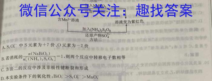 河南省平顶山市2023年中招学科期中测试卷化学