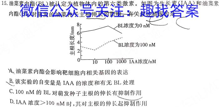 天一大联考2024-2023学年度高二年级下学期期中考试生物