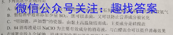 金考卷2023年普通高等学校招生全国统一考试 新高考卷 押题卷(六)化学