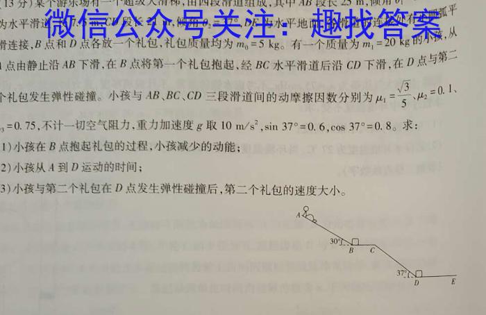 陕西省九年级联盟卷(23-CZ118c)物理.