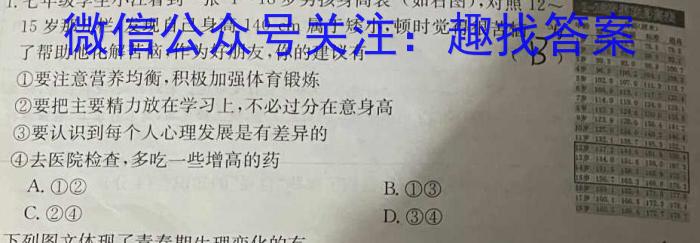 2023届华大新高考联盟高三年级4月联考（新高考）s地理