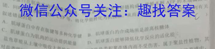 衡水名师卷 2023年辽宁名校联盟·信息卷(二)生物