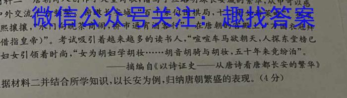 天府名校·四七九 模拟精编 2023届全国高考诊断性模拟卷(九)历史试卷