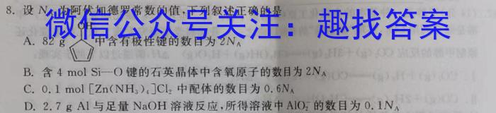 2022-2023学年安徽省九年级下学期阶段性质量检测（七）化学