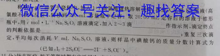 2023年陕西省初中学业水平考试·全真模拟卷（七）化学