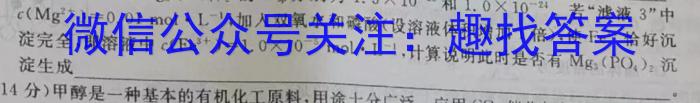 安徽第一卷·2022-2023学年安徽省七年级下学期阶段性质量监测(六)化学