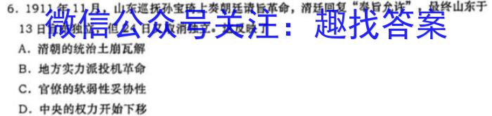 九师联盟 2022-2023学年高三3月质量检测(x)G历史试卷