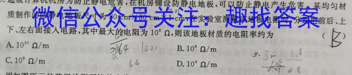 天一大联考2024-2023学年(下)高二年级期中考试q物理