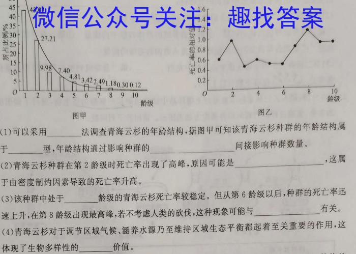 2023年普通高等学校招生全国统一考试冲刺卷(二)生物