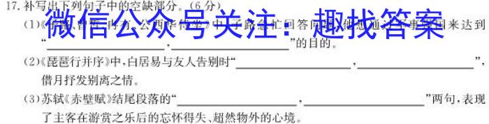 江西省2023年九年级模拟四语文