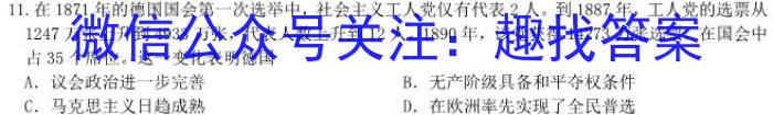 衡中同卷2024-2023下学期高三年级三调考试(新高考/新教材)历史