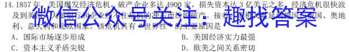 青桐鸣高考冲刺2023年普通高等学校招生全国统一考试冲刺卷(四)历史