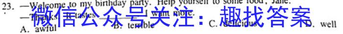 2023年普通高等学校招生全国统一考试信息模拟测试卷(新高考)(一)英语