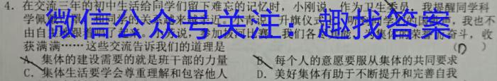 2023年九师联盟高三年级4月质量检测（L）&政治