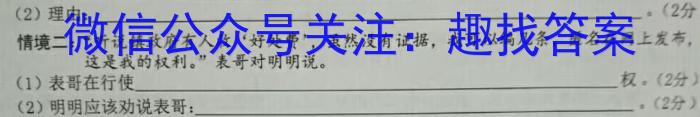 2023年湖南大联考高三年级4月联考（478C·HUN）&政治