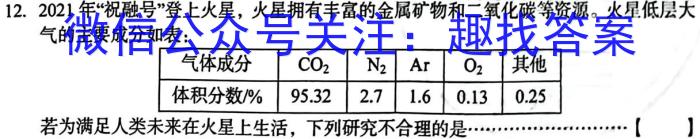 2023年陕西省初中学业水平考试·全真模拟（四）A卷化学