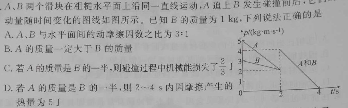 [晋城二模]晋城市2023届高三第二次模拟-物理