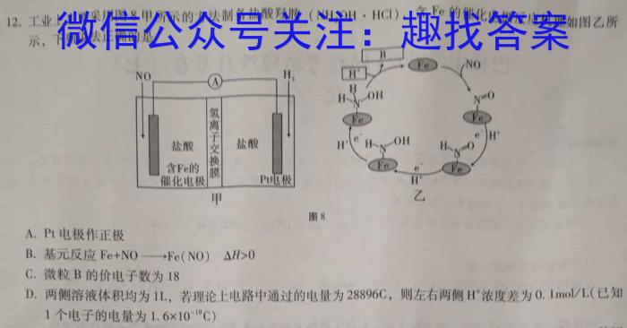 江西省2023年初中学业水平考试适应性试卷（二）化学