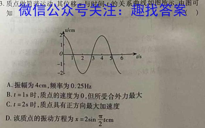 江西省2023年最新中考模拟训练（六）JX.物理