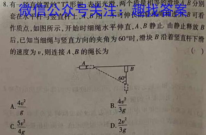 2023年普通高等学校招生全国统一考试 23·JJ·YTCT 金卷·押题猜题(十一)物理`