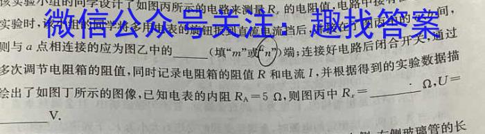 2023年普通高等学校招生全国统一考试仿真模拟卷(一)物理`