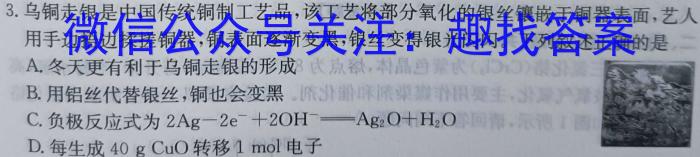 安徽省2024-2023学年七年级下学期期中教学质量调研化学