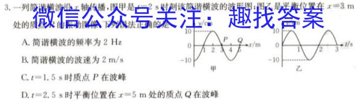 贵州天之王教育2023届全国甲卷高端精品押题卷(二)f物理