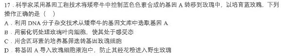 2023年河北省新高考模拟卷（四）生物
