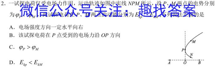 龙岩市一级校联盟2022-2023学年高二年级第二学期半期考联考(23-385B)物理`