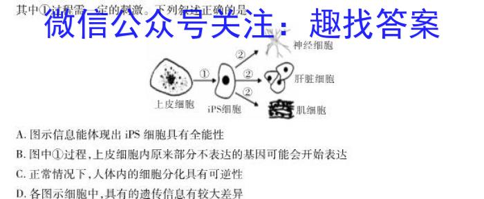 神州智达2022-2023高三省级联测考试冲刺卷Ⅱ(五)5生物试卷答案