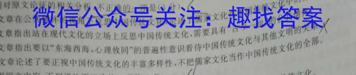 2023年河南大联考高三年级4月联考（478C-A·HEN）语文