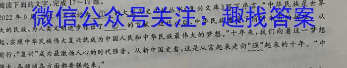 青桐鸣高考冲刺 2023年普通高等学校招生全国统一考试冲刺卷(一)语文