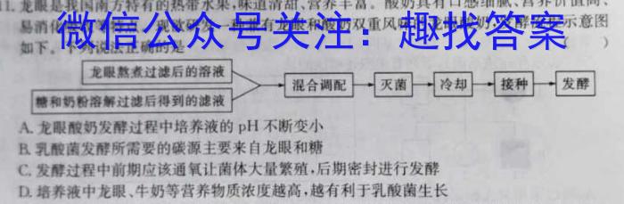 衡中文化2023年衡水新坐标·信息卷(四)生物