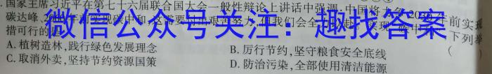 2023年湖南省普通高中学业水平合格性考试仿真试卷(专家版一)l地理