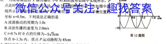 天一大联考 河南省2023年九年级学业水平模拟测评f物理