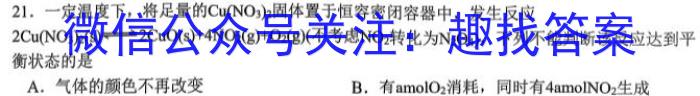 衡水名师卷 2023年辽宁名校联盟·信息卷(二)化学