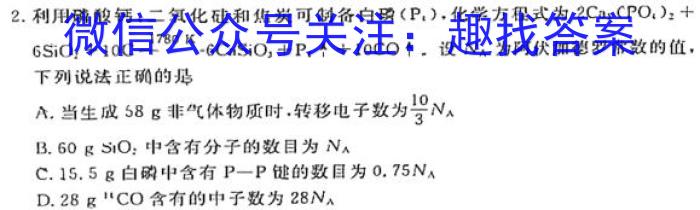 2023年山西省初中学业水平测试靶向联考试卷（三）化学