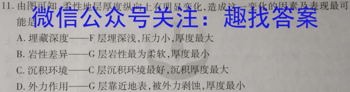 2022-023学年安徽省九年级下学期阶段性质量监测（六）l地理