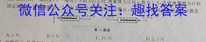 湘豫名校联考2023届4月高三第二次模拟考试l物理