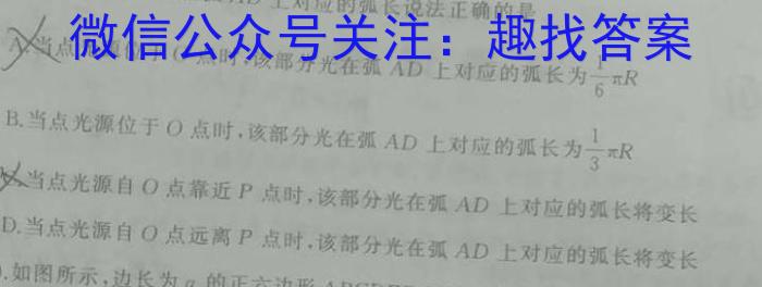 名校之约•安徽省2023年中考导向八年级学业水平测试（四）.物理