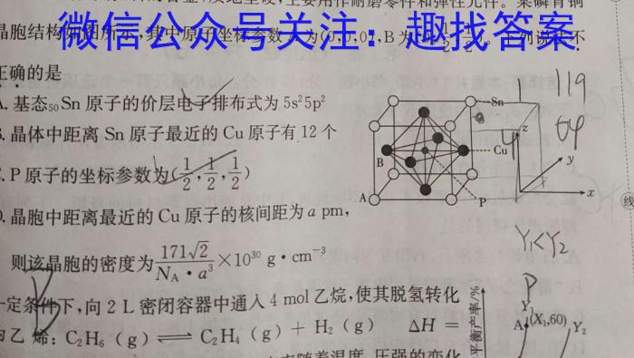 沧衡八校联盟高二年级2022~2023学年下学期期中考试(23-387B)化学