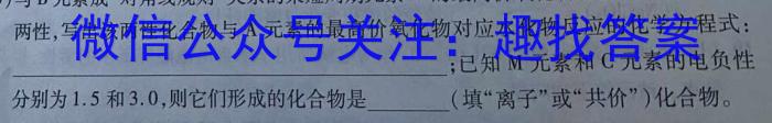 2023安徽皖北协作区高三3月联考化学