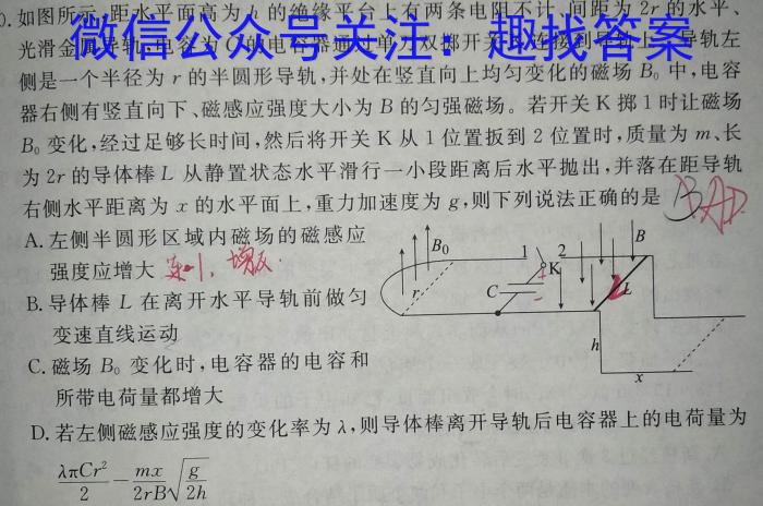 2023年河南大联考高三年级4月联考（478C-A·HEN）.物理