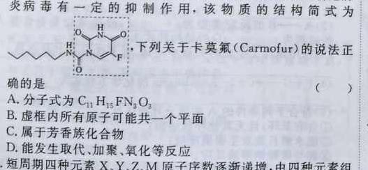 衡中文化2023年衡水新坐标·信息卷(四)化学